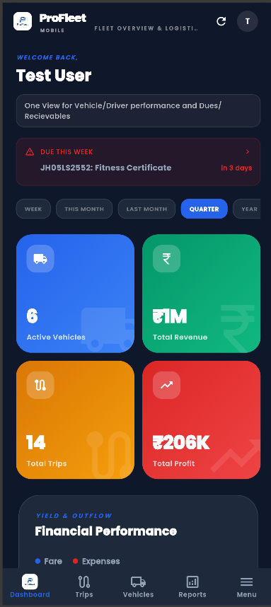 ProFleet Dashboard