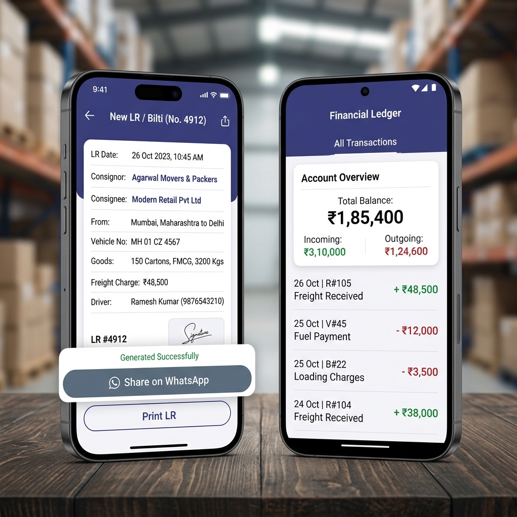 Transporter App Mockup